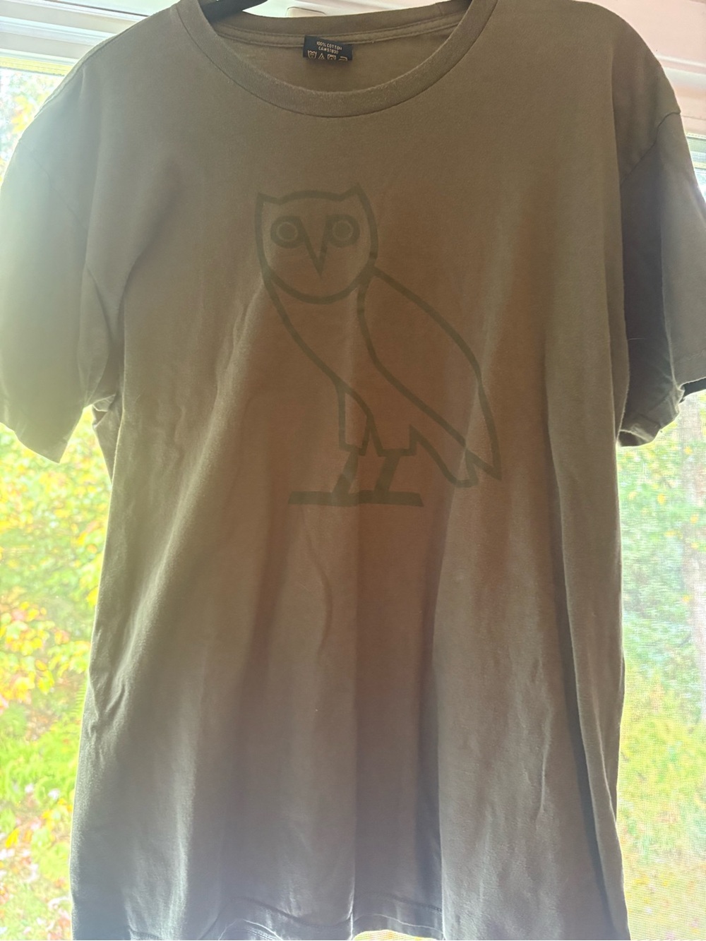 OVO Olive Green Short Sleeve Owl Logo Tee